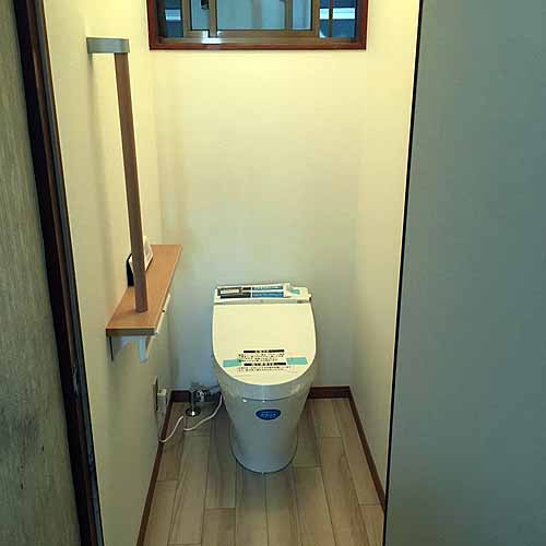 トイレのリフォーム｜アクアセラミック タンクレストイレSATIS｜宇都宮市O様邸(2016.11.01)