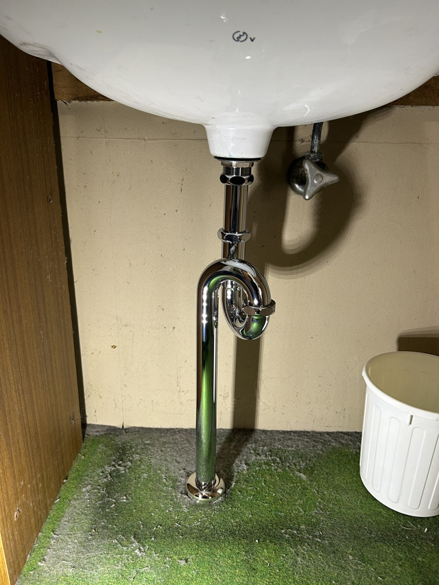 洗面所トラップ水漏れ修理工事｜宇都宮市S様邸(2025.07.18)